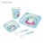 Import Bamboo Fiber Children&#39;s Tableware Cute Baby Food Dinnerware Set Feeding Plates Dishes Bowl with Cup Fork Spoon from China