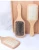 Import bamboo head meridian massage comb  household large plate comb Wholesale Dry and Wet Bamboo Hair Brush Comb from China