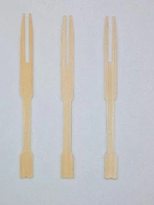 Bamboo Party Forks for Party Buffet Mini Forks