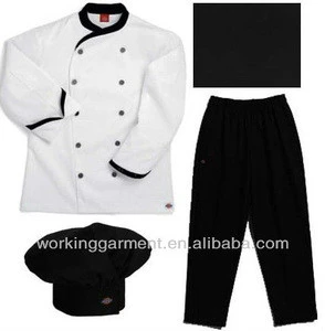 Basic chef uniform set,hotel uniform