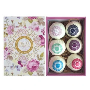 Bath Bombs with Moisture Resistant Bag Wrapped Gift Set or in bulk 6pcs Bath Fizzies