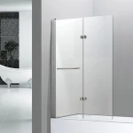 bath shower folding screen with towel rack