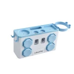 Bathroom accessories set plastic toothbrush holder automatic toothpaste dispenser custom oem toothpaste squeezer