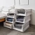 Import Bathroom Desktop Organizer Shelf Storage Cabinet Stackable Layered Drawer Plastic Storage Basket from China