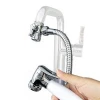 Bathroom hygienic toilet spray brass bidet sprayer shattaf with valve hot cold water