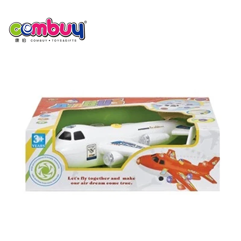 battery operated lift plastic electric toy plane with music