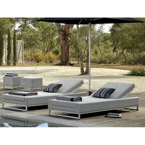 beach chaise lounger furniture outdoor garden metal aluminium sun lounge chair patio poolside leisure lounge