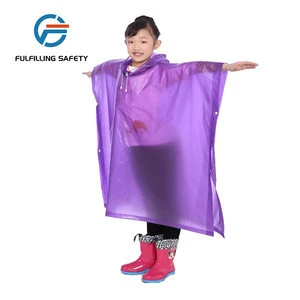 Best seller raincoat hoodie  long rain coat for kids children rain coat
