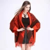 Best Selling 2021 Fashion Ladies Winter Shawl Scarf American Sweater Poncho Sleeve Scarf Shawl