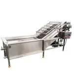 Best selling fruit and vegetable brush washer/vegetable washer commercial