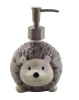 best selling luxury cute animal hedgehog soap dispenser for bathroom products accessories set washroom decoration