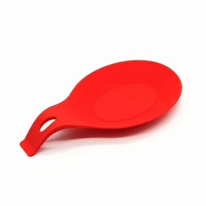 BHD Wholesale BPA free Flexible Dishwasher Safe Silicone Spatula Ladle Kitchen Utensil Spoon Rest Holder Set