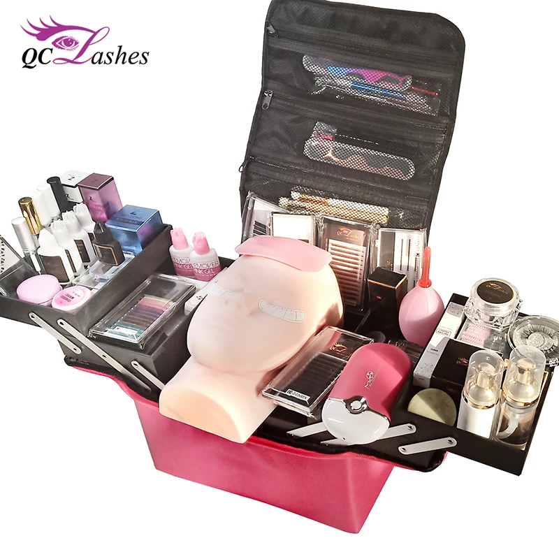 Big volume zipper cosmetic bag / makeup box / vanity case
