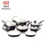 Import Black Aluminum Pots and Pans Kitchen 15 pcs Non Stick Cookware Set with Cooking Utensils from China