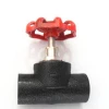 black color hdpe material lift stop valve with SS handwheel
