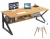 Black Frame modern executive walnut color wooden home office computer table office furniture office desk