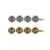 Import black gold silver alloy Metal crystal eye hair clips for women vintage punk evil-eye devil&#x27;s eye hairpins party hair accessories from China