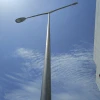 black pole rough bending pole half bending shaft street lamp pole for manufacture