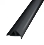 Black Profile Vinyl Marine Dock Edging Boat Corner Bumper Protector