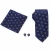 Import Blue Paisley Vest Necktie Pocket Square Set for Men Suit or Tuxedo Mens Neckwear Gift Set from China