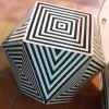 Bone inlay stool for living room furniture