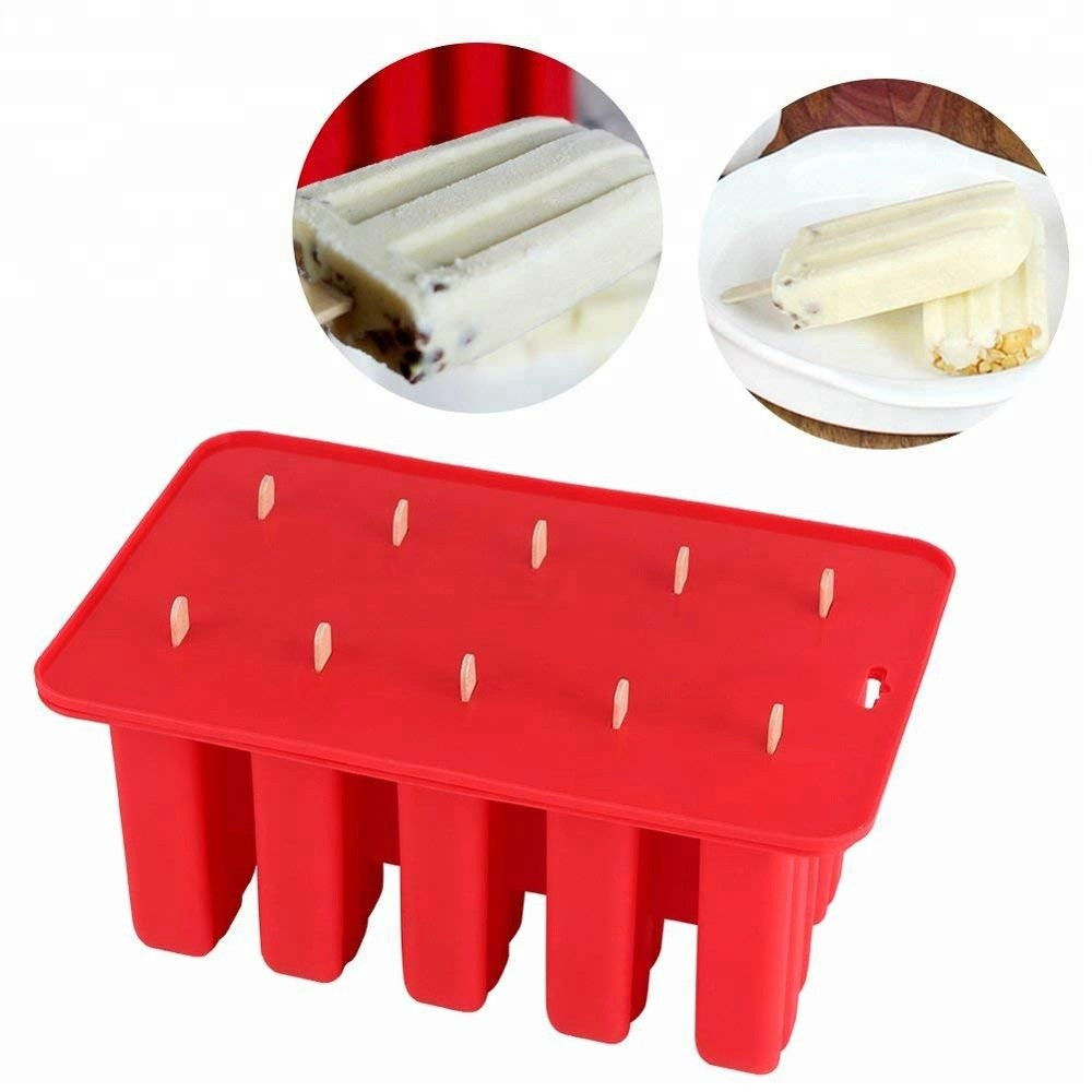 Buy Bpa Free Silicone Popsicle Ice Pop Molds, Reusable Silicone