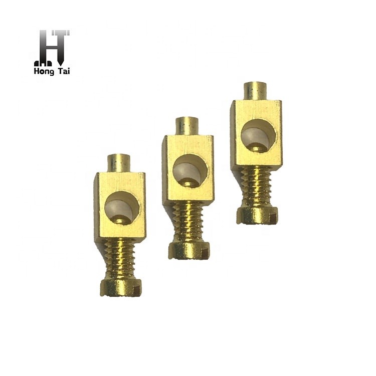 Brass earth screw terminal block brass block contacts for electrical equipment
