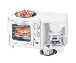 Breakfast maker 3 in 1/coffee maker/electric oven/toaster