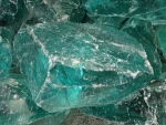 building glass landscaping large glass rocks