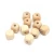 Import Bulk Wood Color  Baby Beech Wood Teething Teether Beads Square Cube Wooden Beads With Hole from China