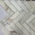 Import Calacatta Gold  Marble 1x4 Herringbone Mosaic Tile - Marble Mosaic Backsplash Tile from China