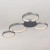 Import Capella 43&quot; LED Ceiling Light, Modern Multi-Ring Ceiling Light Fixture in Silver from USA