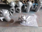 cast steel wcb or cast stainless steel 304 316 basket strainer with plug valve,pn10 pn16,150lb