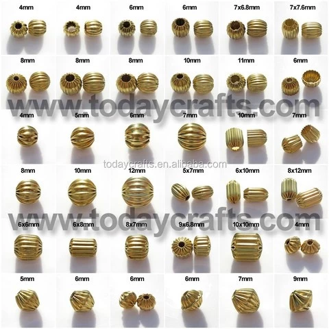 Catalogue of corrugated beads for jewelry making