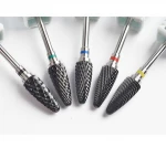 Ceramic carbide nail drill bits for manicure cuticle remover pedicure drill bit Electric nail file machine accessories 3/32" 2.2