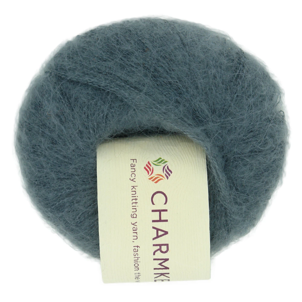 Charmkey textile good quality acrylic nylon mohair blended yarn for hand knitting yarn prices for gloves yarn free samples