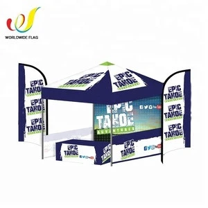 Cheap 3x3 trade show folding  tent custom printed 10x10 flea market canopy advertising tent for sale