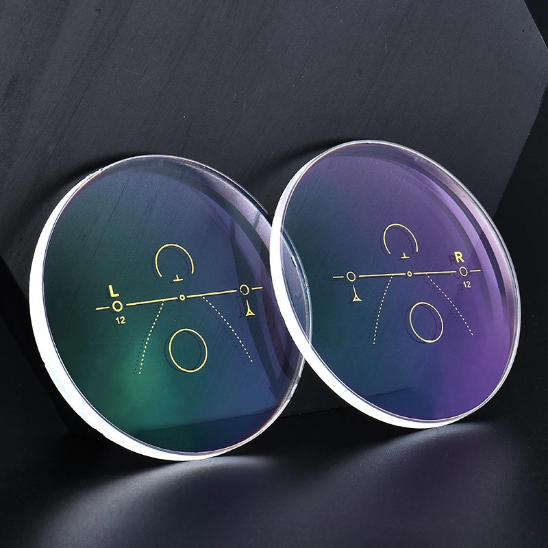 cheap eyeglass lenses prescription lenses 1.56  film progressive blue cut HMC AR optical lens spectacle lens