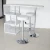 Import Cheap modern design home bar furniture stainless steel metal wood bar table from China