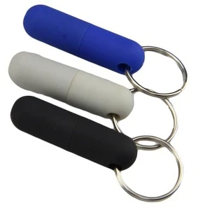 Cheap Pocket-Sized Stainless steel and Plastic Cigar Punch with Key Ring Perfect Gifts for Smokers