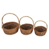 Cheap willow wicker Flower/Fruit Basket Natural colour oval wicker storage basket/Wicker/panier osier