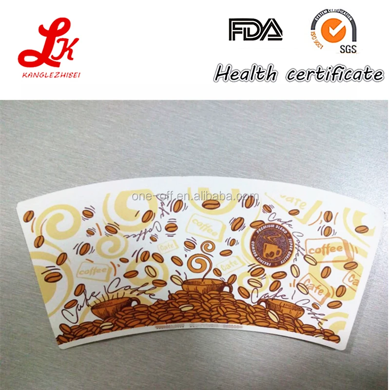 cheapest custom logo printing PE coated paper cup fans paper cup raw material