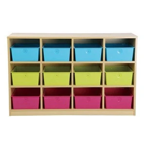 children cabinets with colorful plastic box