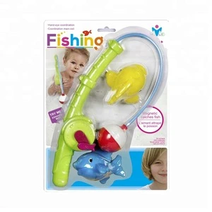 Children Educational Toys Rubber Magnetic Fishing Toys with Marine Animals