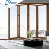 China Direct Sale Master Well High Quality Automatic System Movable Glass Door Bi Folding Door Folding Glass Patio Doors