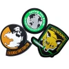 china factory durable custom military rubber label pvc patch for clothing