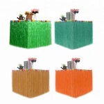 China Home Picnic Birthday Christmas Halloween Party Decorations Hawaiian Plastic Tutu Table Skirt
