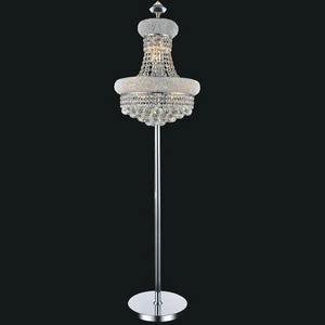 China Manufacturer High Quality Fancy Standing K9 Crystal Floor Lamp