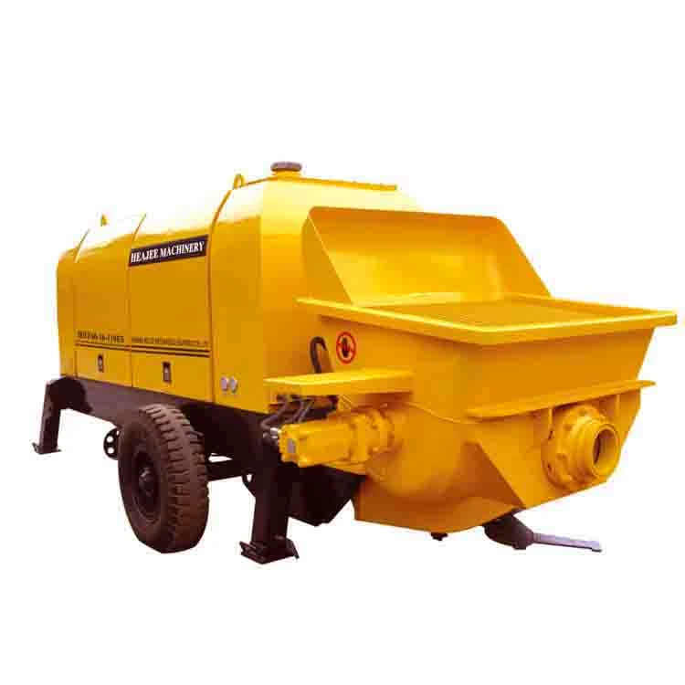 china portable new products trailer-mounted concrete pump machine with boom pipe