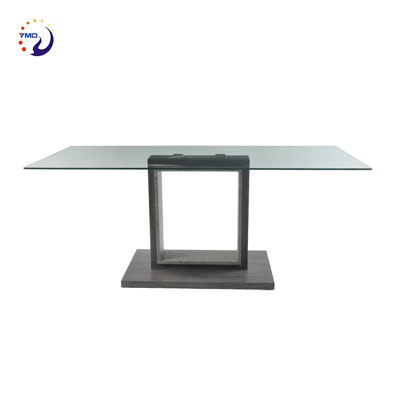 China product tables and chairs used for restaurant furniture MDF table glass table